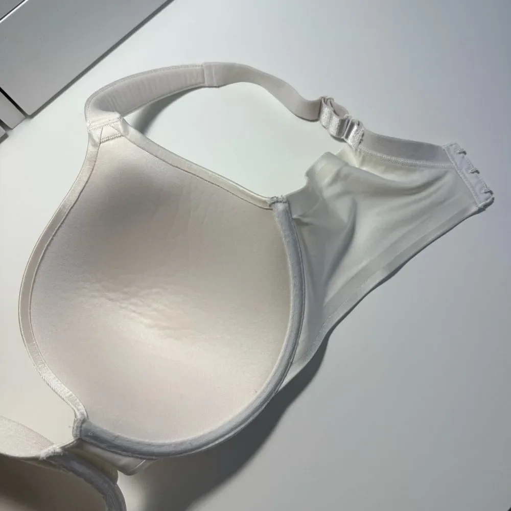 SOMA Full Coverage Shaping Bra 0814 Ivory White Underwire Satin 34DDD